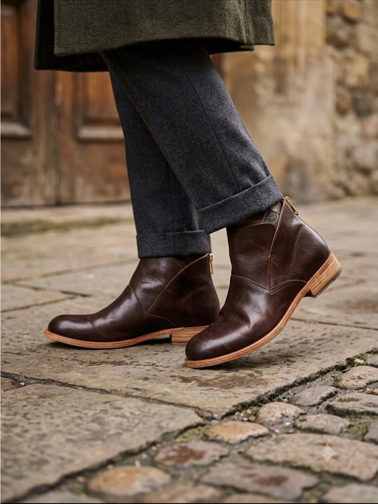Kork-Ease Shoes - Kork-Ease Women's Dark Brown Leather Ankle Booties